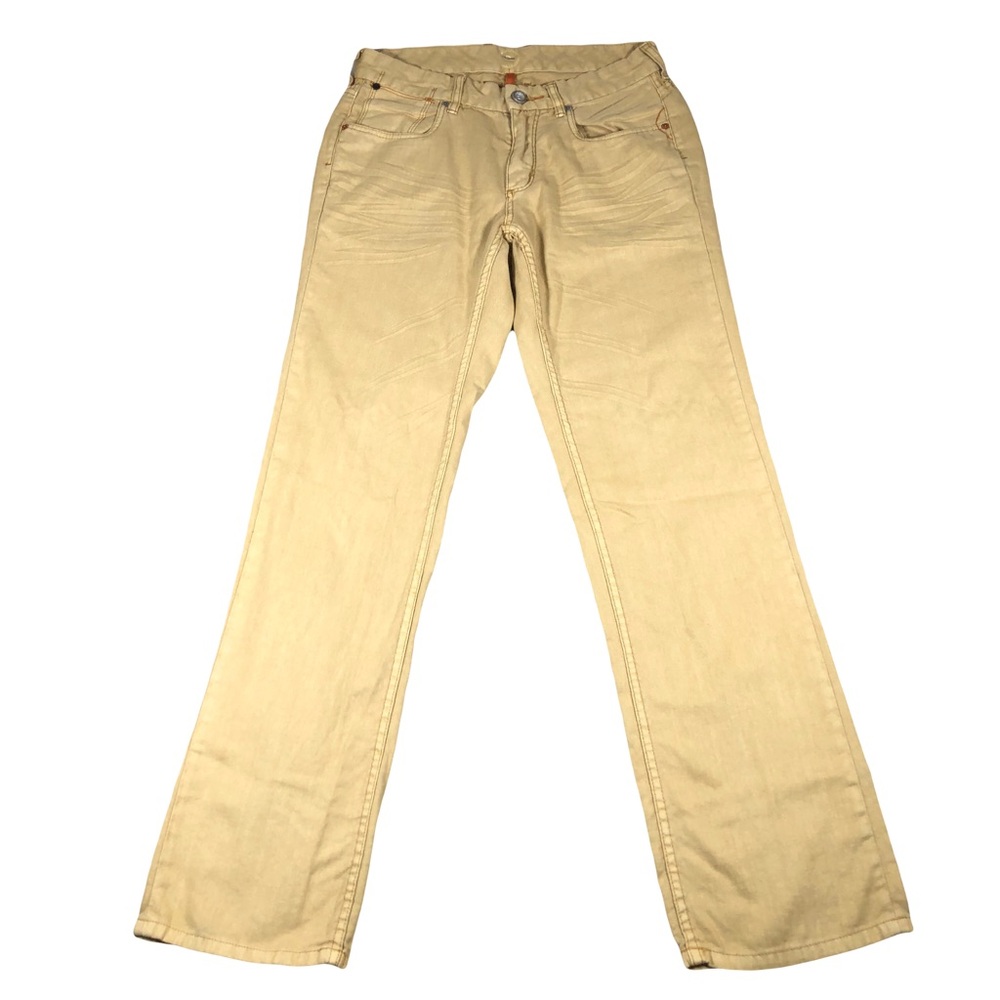 Tommy Bahama Pants Men's 30x32‎ Yellow Linen Cotton Authentic Coastal Natural